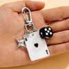 Retro Poker Dice Keychain Charm