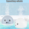 Whale Water Sprinkler Bath Toy with Glowing LED Lights