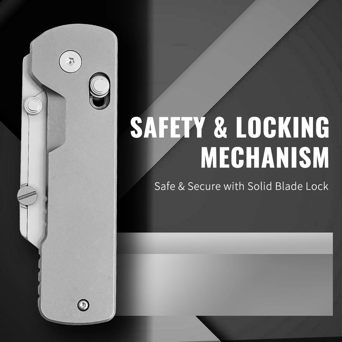 Folding Utility Knife with Quick-Change Blade and Pocket Clip