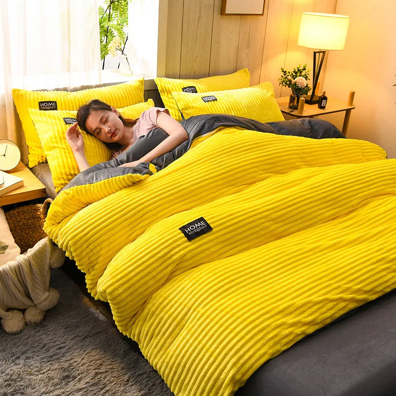Luxuriöses Samt-Deckenbezug-Set