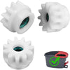 White plastic spin mop bucket gear replacement kit for O-Cedar and Vilida brands