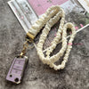 Elegant Gold Keychain Lanyard with Adjustable Neck Strap