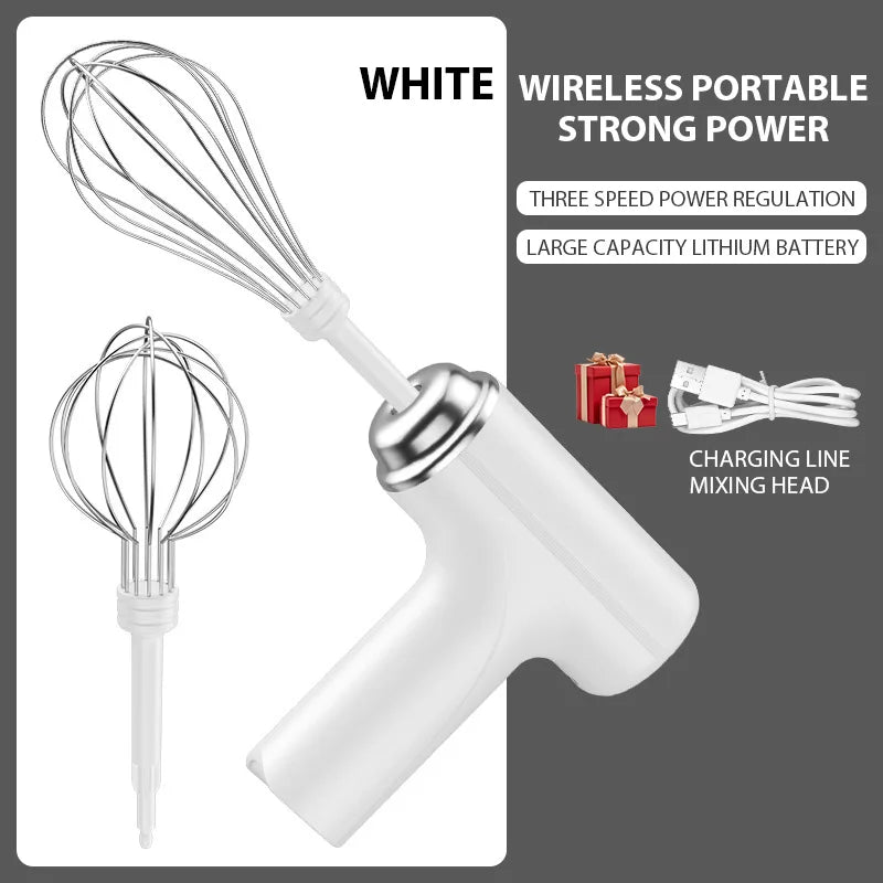 Kabelloser Elektrischer Eiermixer mit USB-C-Ladung