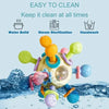 Baby Sensory Rattle Ball with Silicone Teether