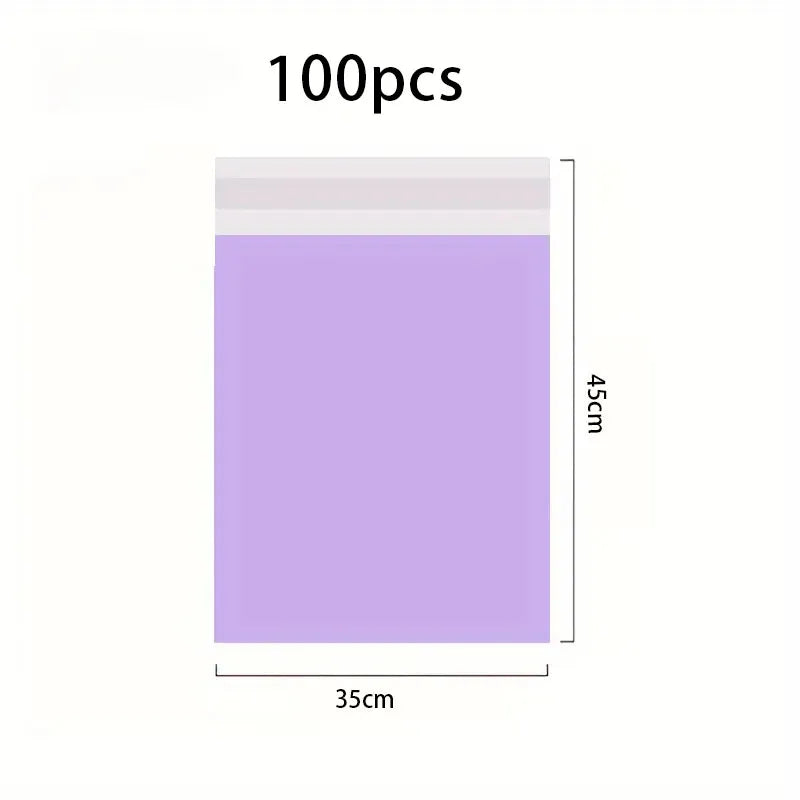 Purple Poly Mailer Envelopes with Self-Seal Adhesive (Set of 100)
