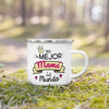 Mug de Camping en Émail « Meilleurs Parents »