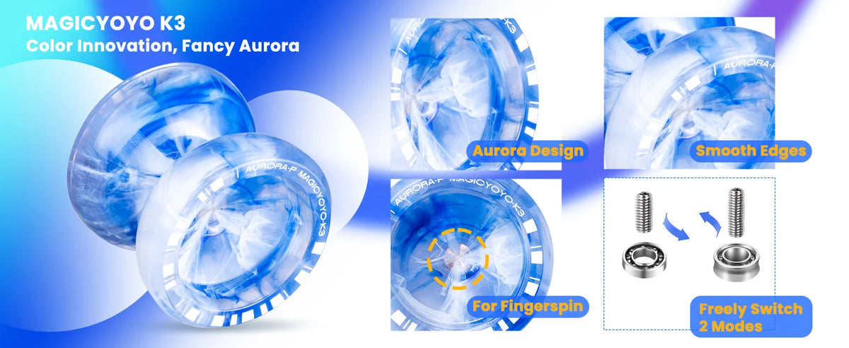 Aurora-P Professional Yoyo with Dual Responsive Modes