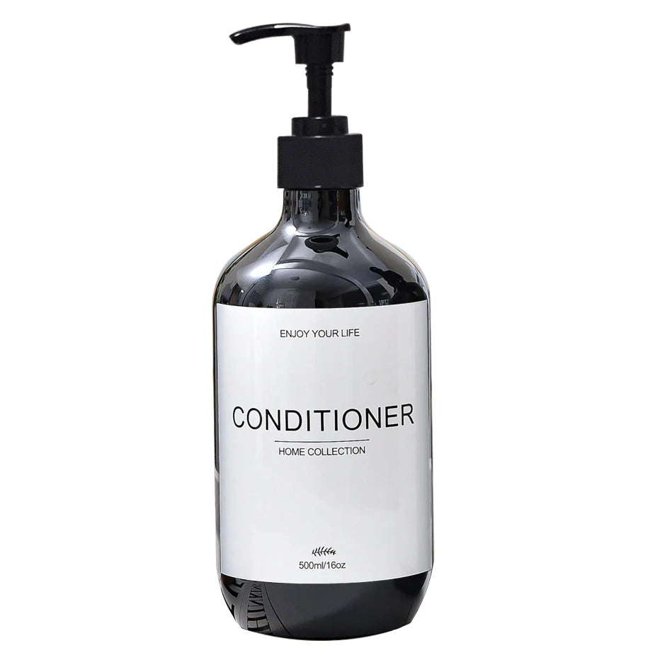 Refillable Shampoo & Body Wash Dispenser Bottle with Pump (500ml)