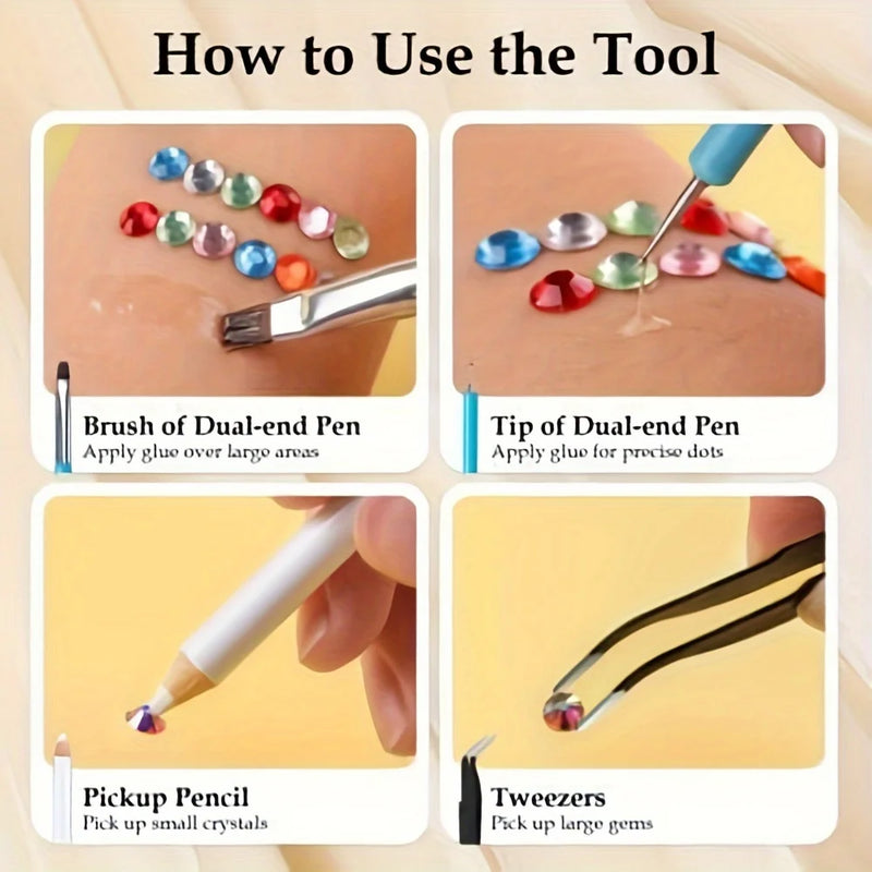 Resin Rhinestone Gems for DIY Crafts