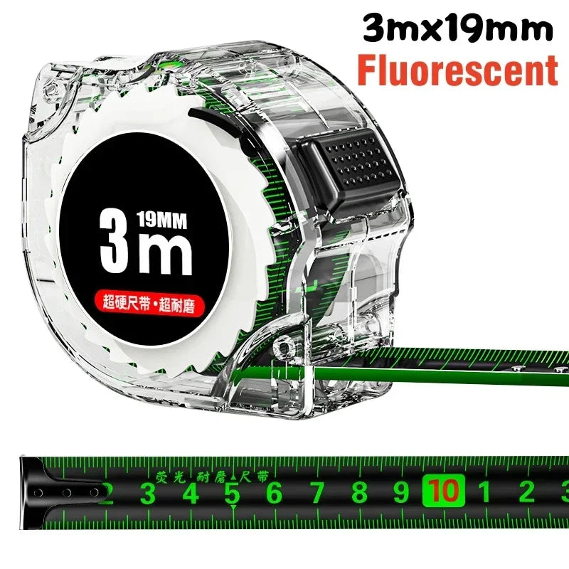 Stainless Steel Retractable Tape Measure – Anti-Corrosion, Easy-Read, Ideal for Woodworking