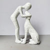 Resin Kissing Puppy Figurine – Warm Pet Lover Decor
