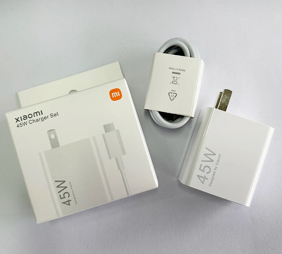 Xiaomi 45W Turbo Fast Charger with USB-C Cable