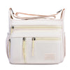 Bolso bandolera de nylon impermeable con múltiples bolsillos