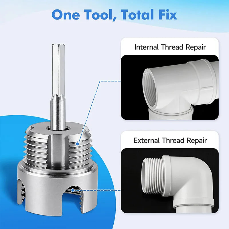 Internal & External Pipe Threading Tool Set for PVC Pipes