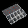 Clear Nail Tip Storage Box with Compartments