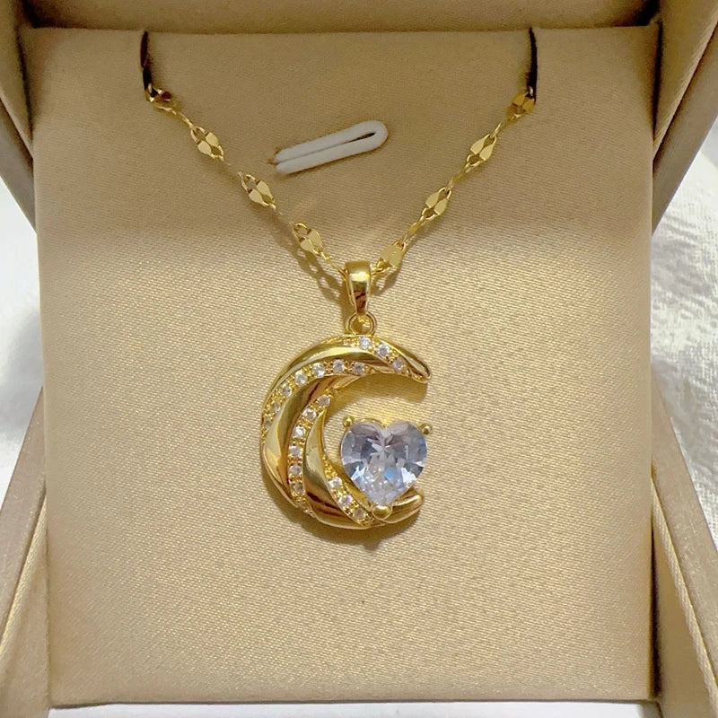 Elegant Heart Pendant Necklace
