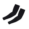 A pair of black cut-resistant arm sleeves for industrial safety.