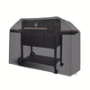 Weatherproof Polyester Grill Cover for Hooded Grills with Side Shelves
