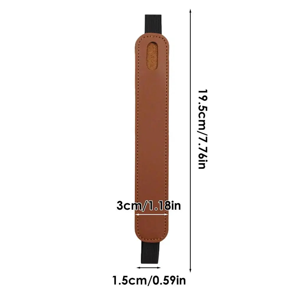 Leather Stylus Pen Sleeve with Elastic Band