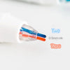 Close-up view of a white marker pen with two colored tips, labeled Two and Tone.