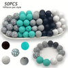Soft Silicone Floral Beads for Jewelry Making