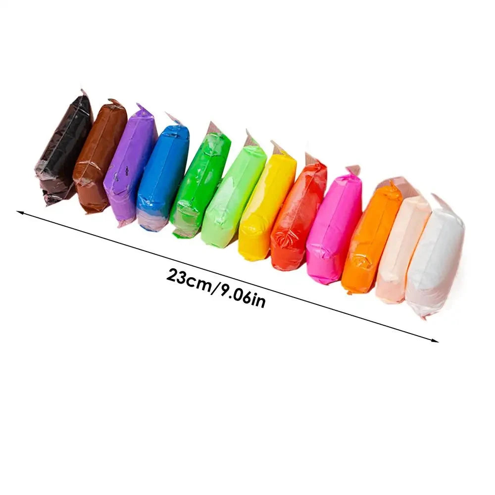 36-Color Air Dry Modeling Clay Kit with Sculpting Tools