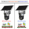 Dual-Lens Solar Security Camera with 4K Night Vision