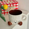 Adorable Double-Wall Ceramic Coffee Mug