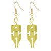 Gold-toned pendant necklace featuring a stone charm inspired by JoJo's Bizarre Adventure