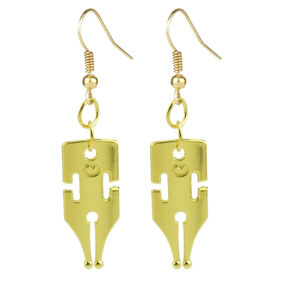Gold-toned pendant necklace featuring a stone charm inspired by JoJo's Bizarre Adventure