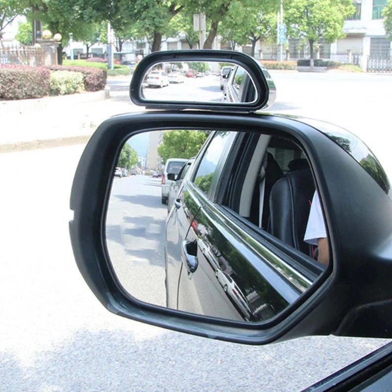 Adjustable Wide-Angle Convex Side Mirrors for Blind Spot Safety