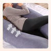 U-Shaped Full Body Pregnancy Pillow with Removable Velvet Cover