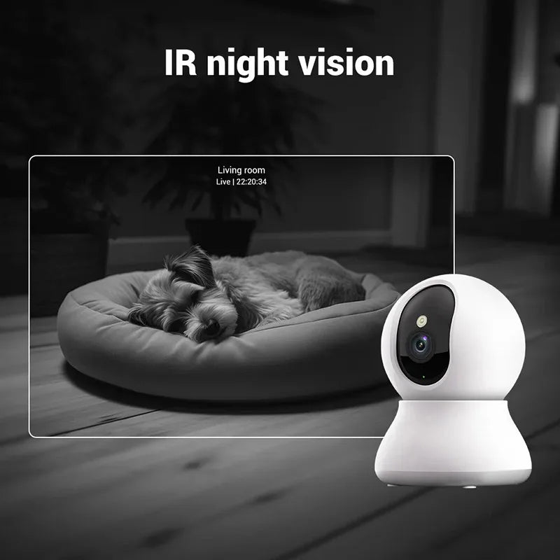 2K Smart Pet Kamera mit 360° Schwenk- & Neigefunktion