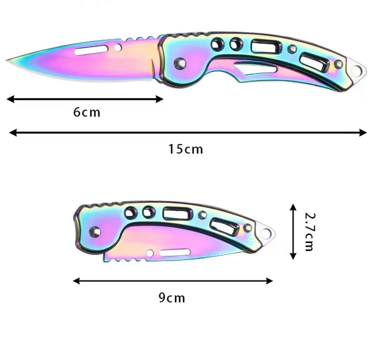 Compact Stainless Steel Folding Knife for Outdoor Adventures