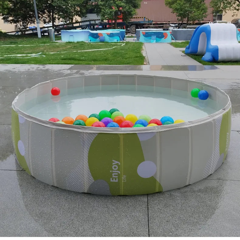 Foldable Anti-Scratch Pet Bath Tub with Quick Drain