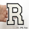 Large White Letter Patch for DIY Clothing Customization