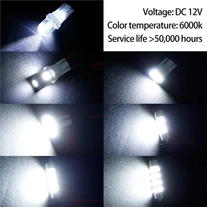 LED Car Interior Light Bulb Set (42-Piece) – 6000K White