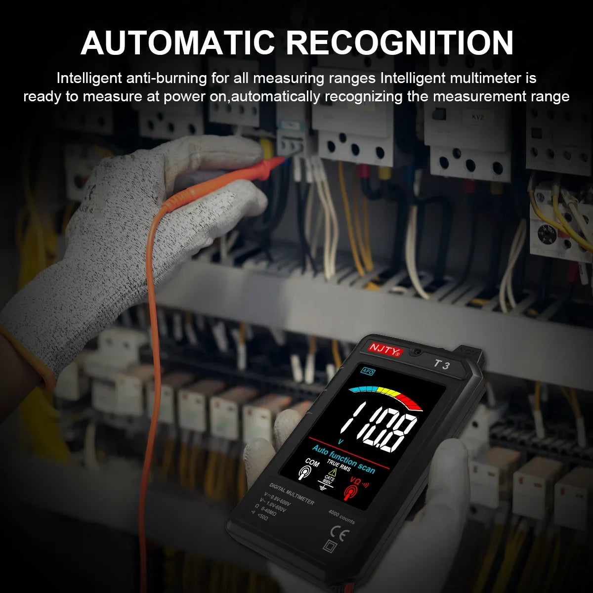 Smart Digital Multimeter with Type-C Charging and NCV Detection