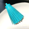 Faux Leather Tassel Fringe Craft Pendants (Set of 5)