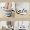 Foldable Water Bucket with Carry Handle for Camping and Home