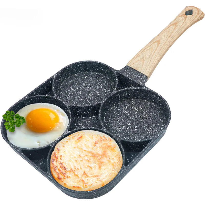 Multi-Hole Non-Stick Frying Pan for Breakfast