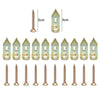 A collection of heavy duty self-drilling drywall anchors in various sizes and finishes.
