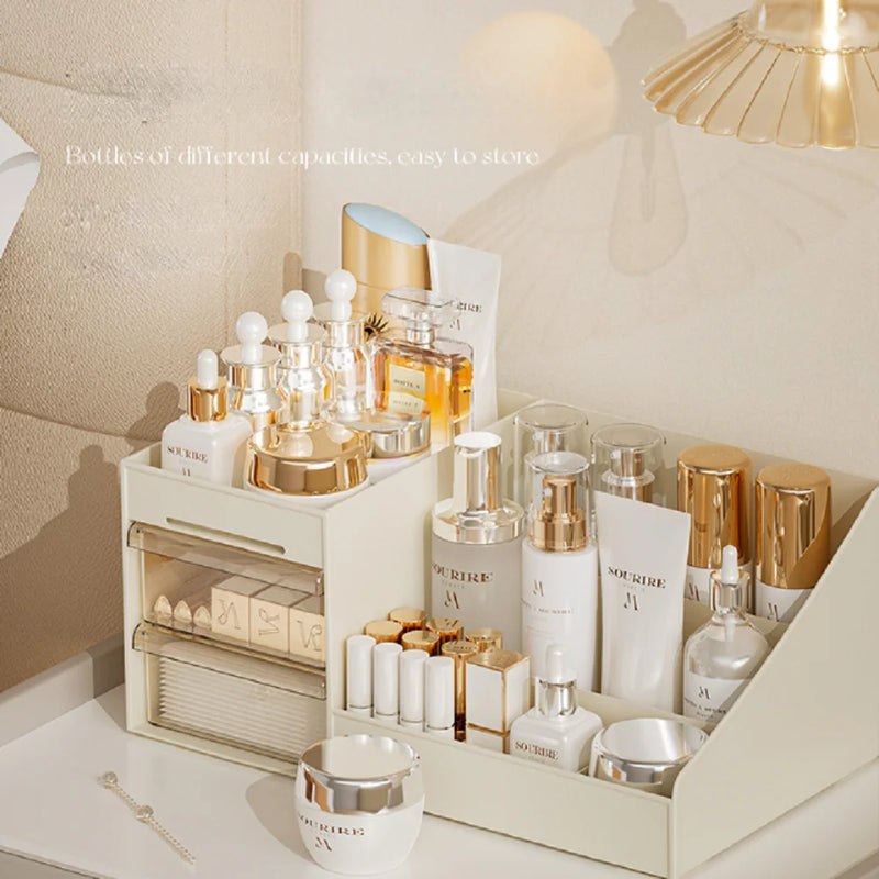 Clear Acrylic Makeup Organizer with Sliding Drawers