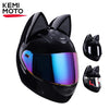Cat Ear Full Face Motorcycle Helmet with Removable Ears