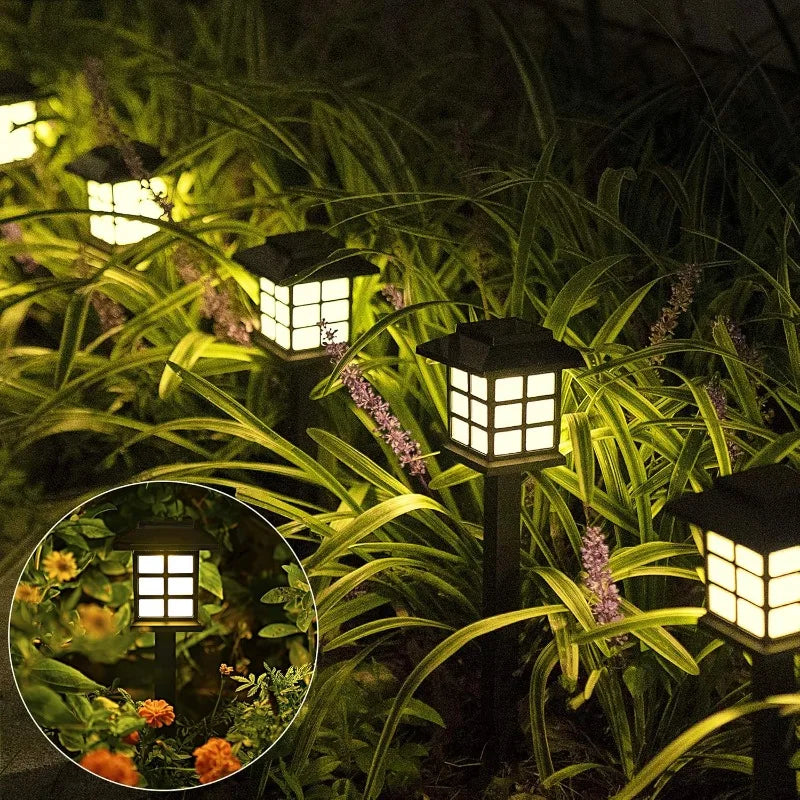 Solar-Powered LED Pathway Lights - Set of 2