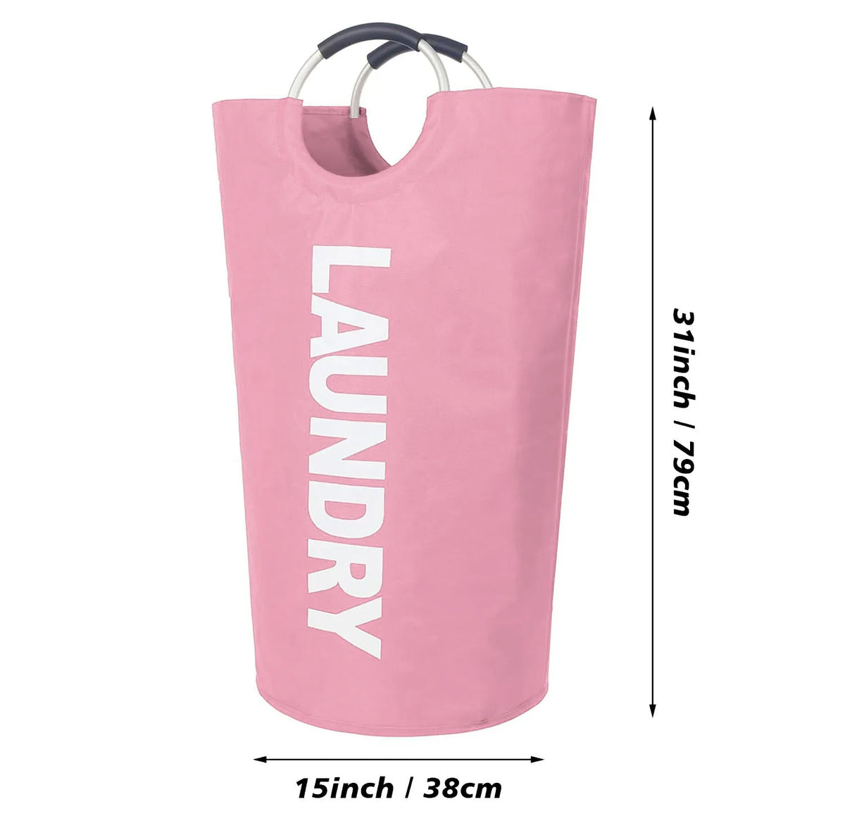 Collapsible Laundry Hamper with Padded Handles