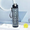 Motivational Time-Marker Water Bottle with Straw