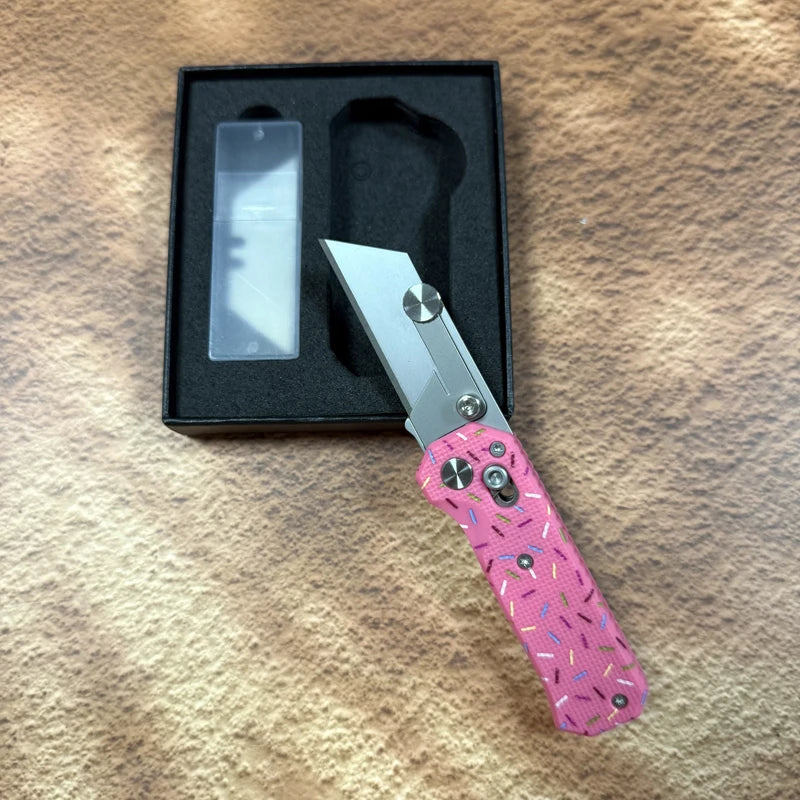 Pocket Folding Utility Knife with SK5 Steel Blade