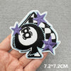 Black & White Racing Flag Embroidered Patches (Iron-On / Sew-On)