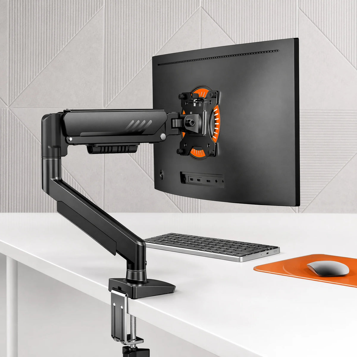 Fully Adjustable Single Monitor Arm for 13–34 Inch Screens